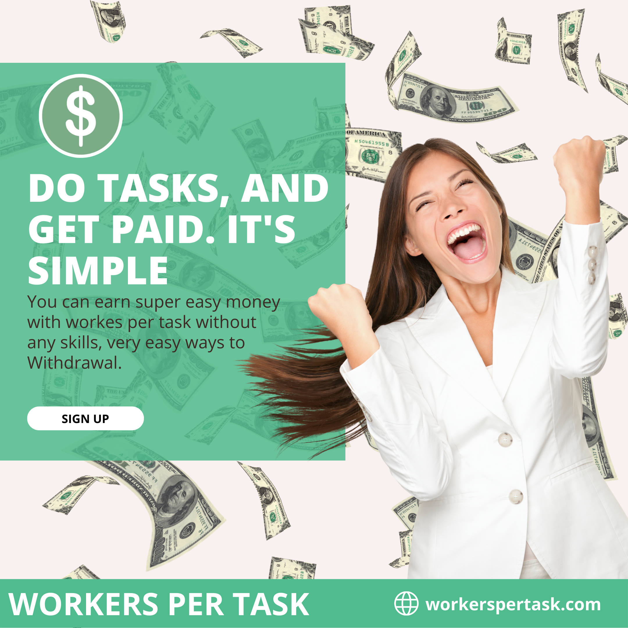 Workers Per Task signup page